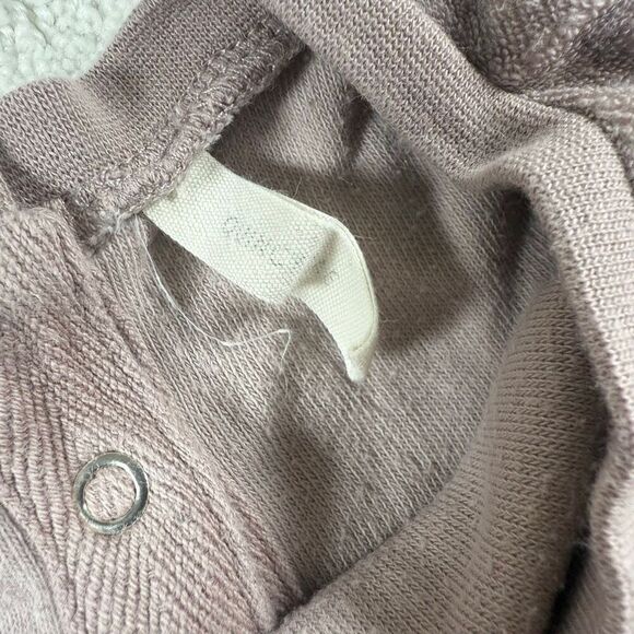 Quincy Mae Terrycloth Purple Polka Dot Romper - US 3-6 Months - Picture 3 of 5